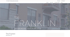 Desktop Screenshot of liveatthefranklin.com